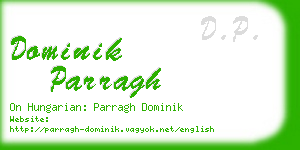 dominik parragh business card